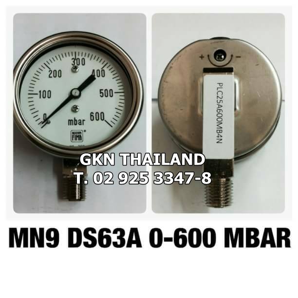 Pressure Gauge Nuova Fima 0-600 MBAR